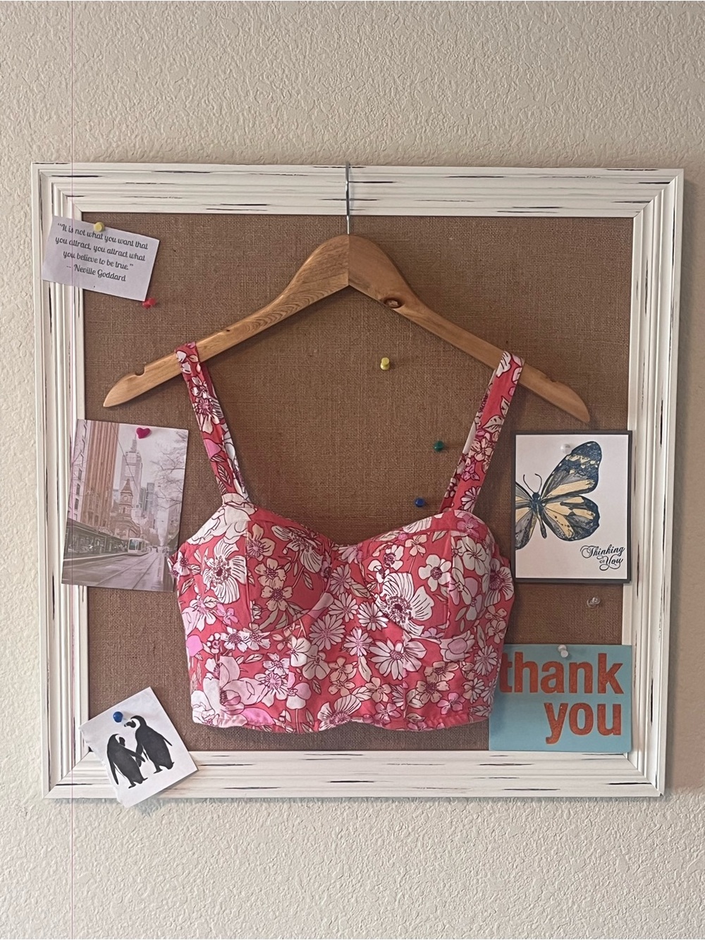 Color Me PINK! Band of Gypsies Floral Bustier
